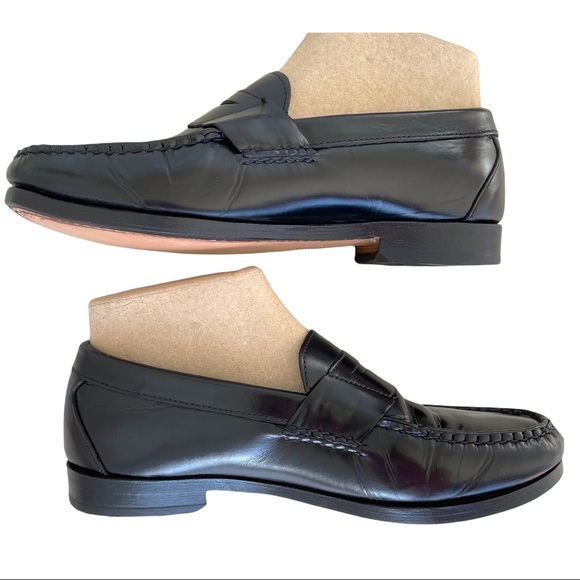 Allen Edmonds Mens Penny Loafers 8.5 3E Black Recrafted Insoles Outsoles main image 12